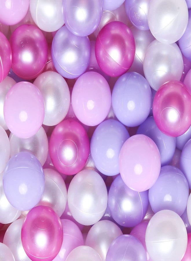 GOGOSO Ball Pits Balls Toddlers 50 100 200 500 Plastics Shape Ball Non-Phthalate Non-BPA Non-Toxic 2.2-Inch Crush Proof Play Balls, 5Colors for Mermaid Party,50pcs Balls - Image 1