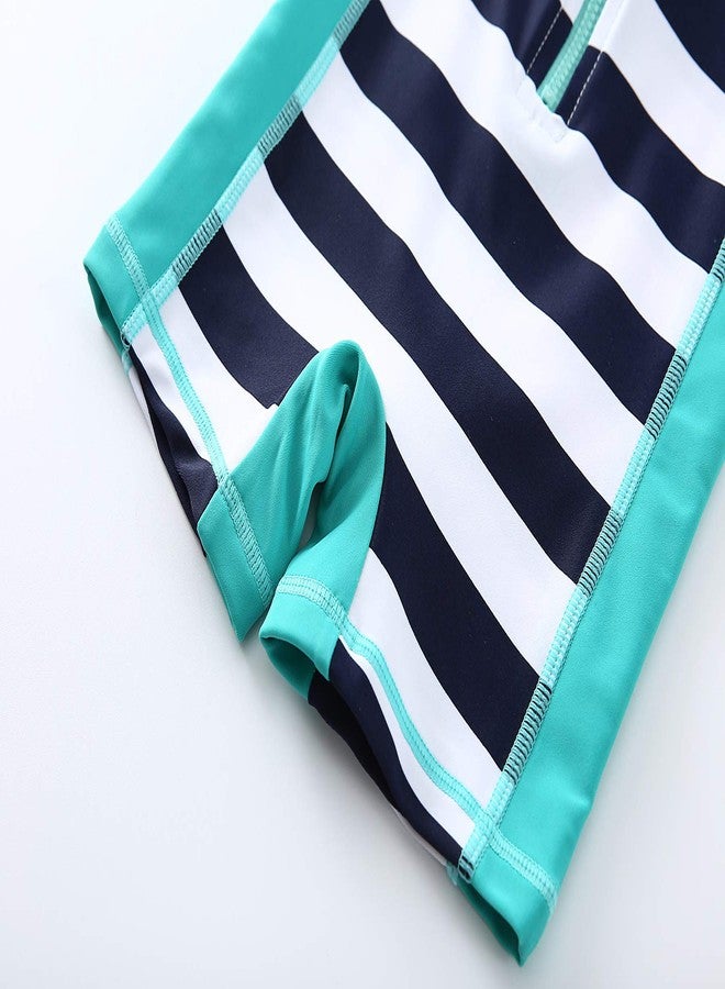 Wishere Baby-Boy's Rash Guard Shirt Upf 30+ Swimsuit, Striped, 0-3 Months - Image 5