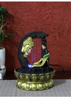 TAYHAA TAYHAA Arch Style Hand Sculpted Buddha Indoor Water Fountain with Light  - Image 3