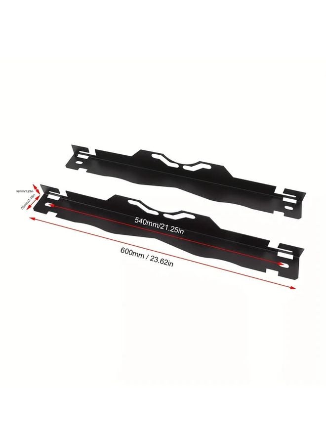 Black Heavy Duty Front Tie Alignment Tool Plate Upgraded Stainless Steel With Hanging Holes - Image 2