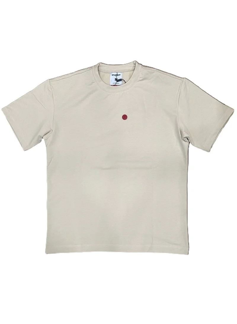 سناج فيس SnugFace The Button Basic Tshirts, Beige, SF15-6BEI-M