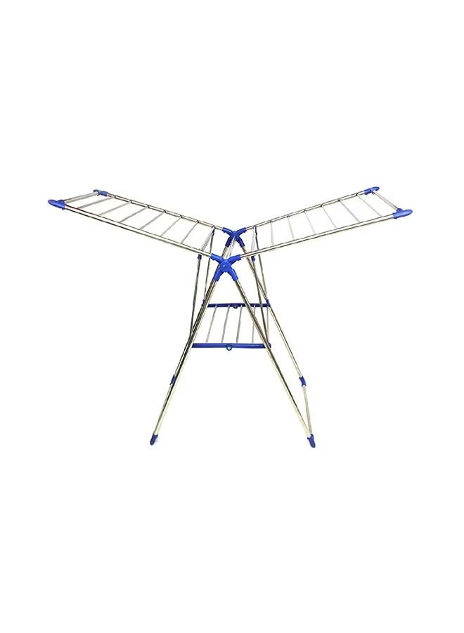 منشر غسيل قابل للطي - أبيض وأزرق، ١٥٠×١٠٤×٦٠ سم | حامل غسيل موفر للمساحة - Image 5