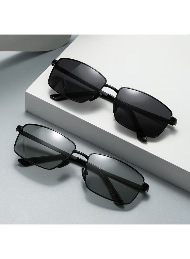 Shi Yun Shiyun Classic Aviator Sungl For Men And Women, Fishing And Driving Sungl, Anti-glare Frog-eye Gl, Lightweight, Black - Image 1
