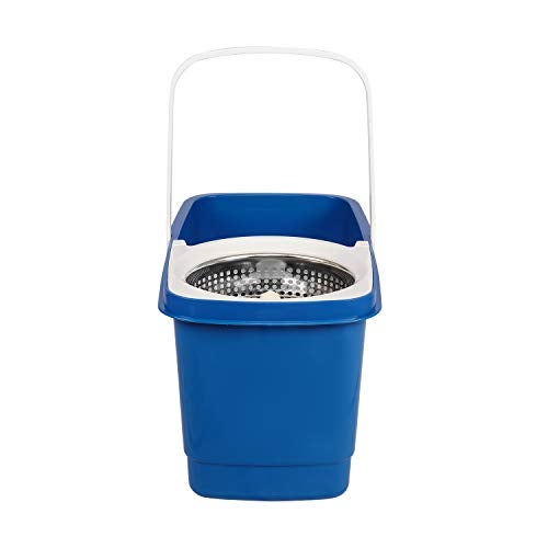 Kleeno Cello Super Clean Spin Mop Bucket, 3Pcs Set, Blue, Plastic - Image 4