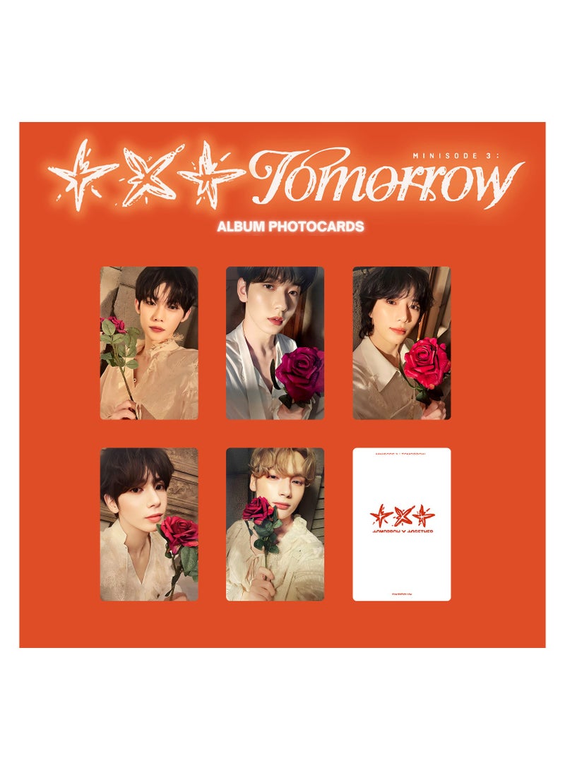 NIBEMINENT 5 Pcs Kpop TXT Minisode 3 TOMORROW Lomo Cards Card For Fans Collection Gifts - Image 1