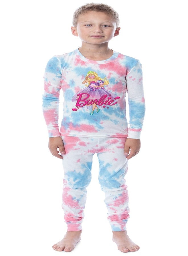 INTIMO Barbie Girls' Princess Doll Unicorn Unisex Child 2 Piece Sleep Pajama Set (10) - Image 2