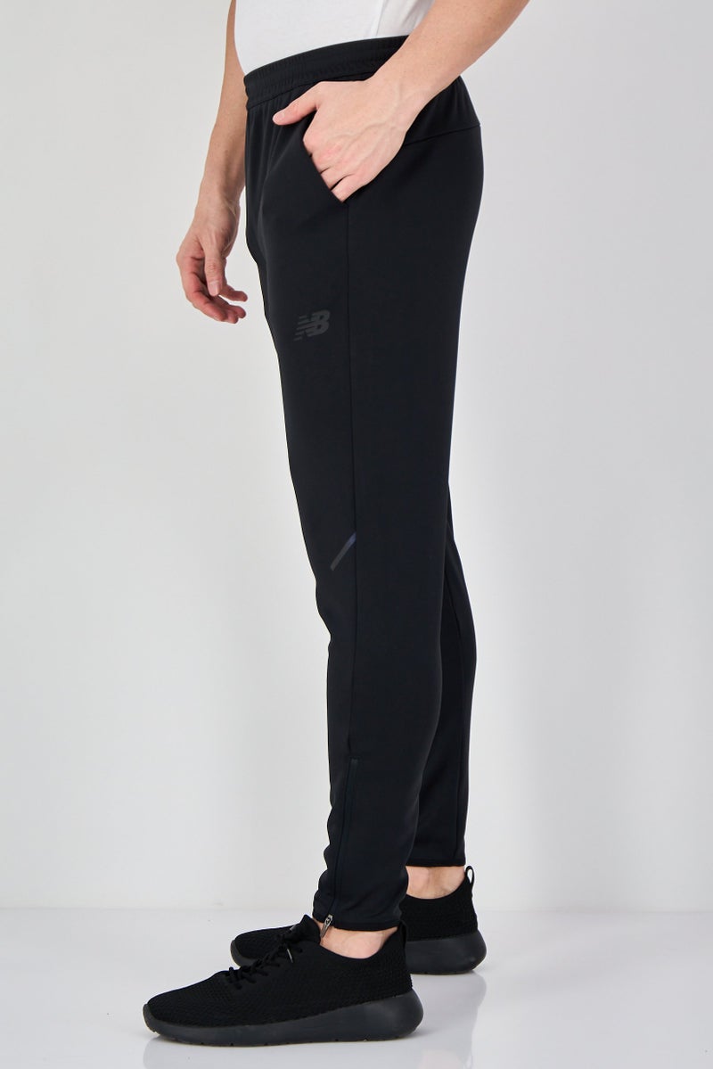 New Balance Men Slim Fit Training Sweatpants, Black - Image 2