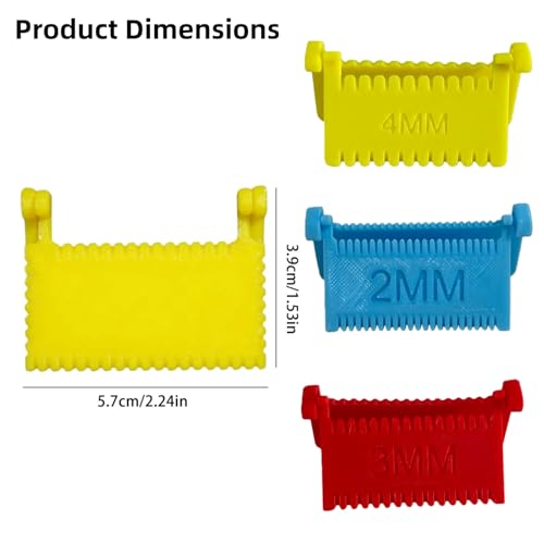 Yaindhi 3 Sizes Sewing Ruler-Upgrade Template for Sewing,Non-Slip Stitching Guide Tool with Clips,Fixed Fabric and Consistent Stitches for Seniors,Users Beginners, Hand Sewing Quilting Projects - Image 3