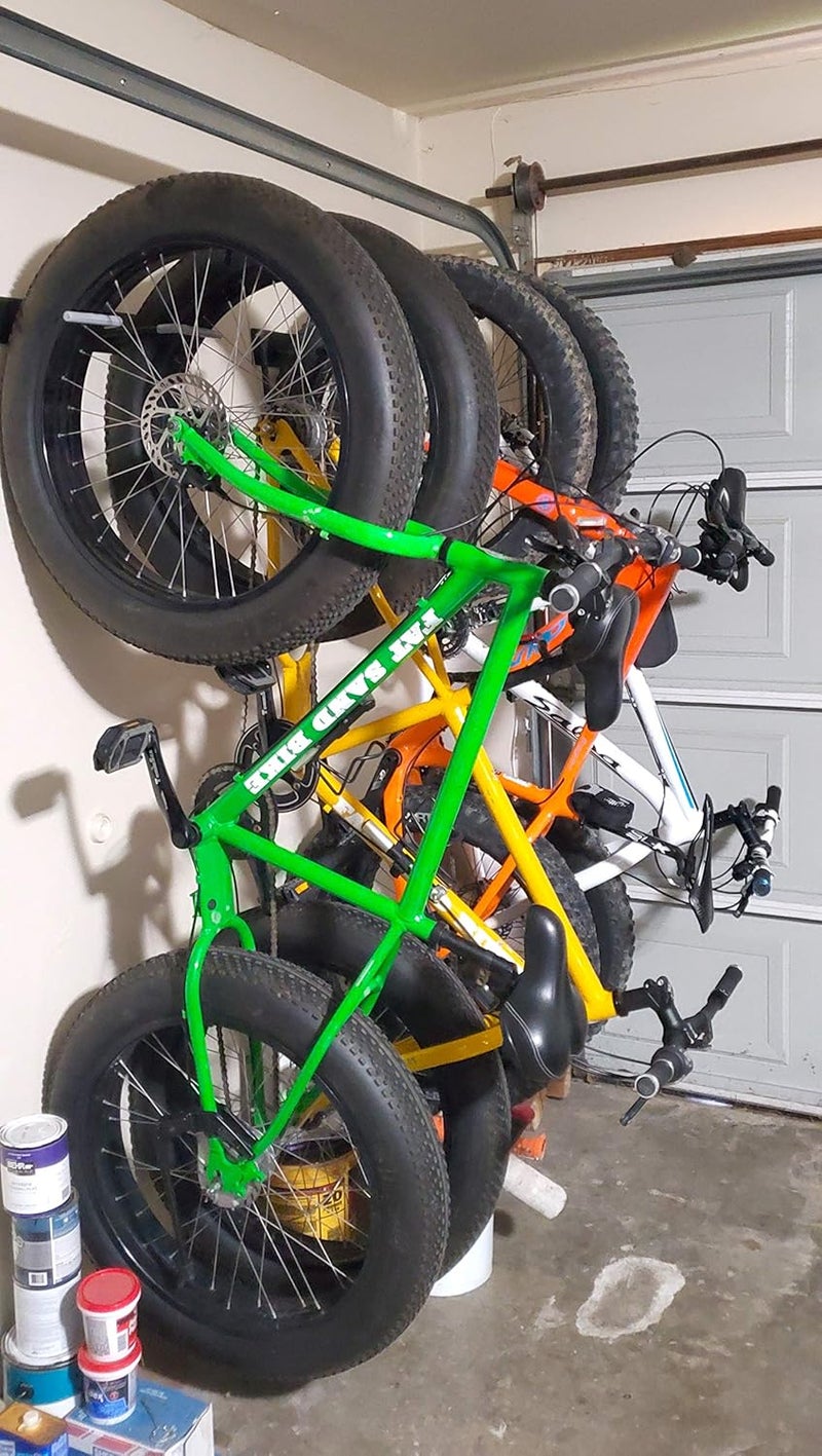 StoreYourBoard BLAT Bike Fat Tire Wall Rack, Holds 2 Bikes, Home and Garage Storage Hooks, Heavy-Duty Solid Metal Max 100 lbs - Image 3