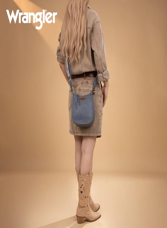 Wrangler Small Crossbody Bag for Women Western Hobo Shoulder Purse and Handbag - Image 2