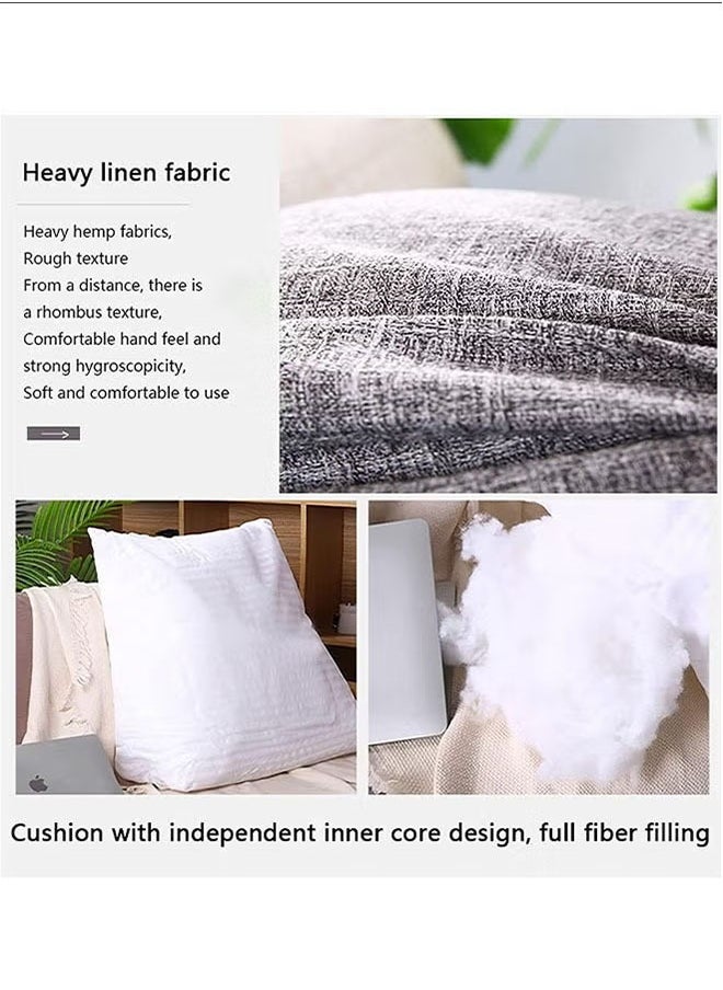 Generic - Nordic Triangle Sofa Cushion Adjustable Chair Backrest Pillow Bed Cloud Cushions Triangle Backrest Silver Gray - Image 1
