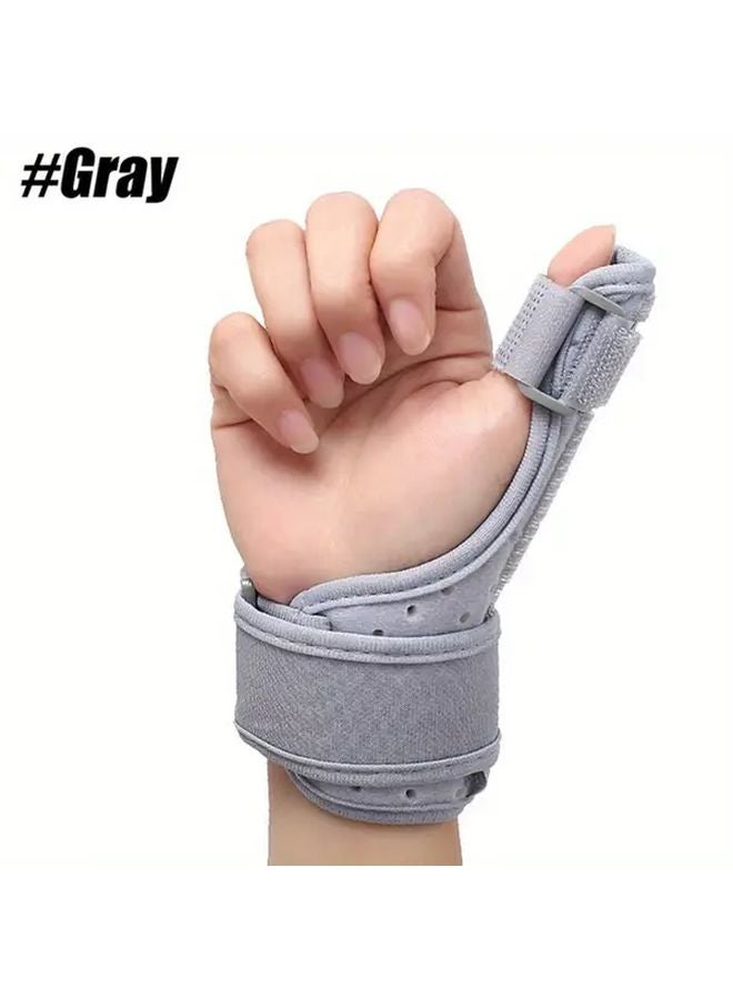 Gray Medical Wrist And Thumb Support For Carpal Tunnel Lightweight Breathable - Image 5