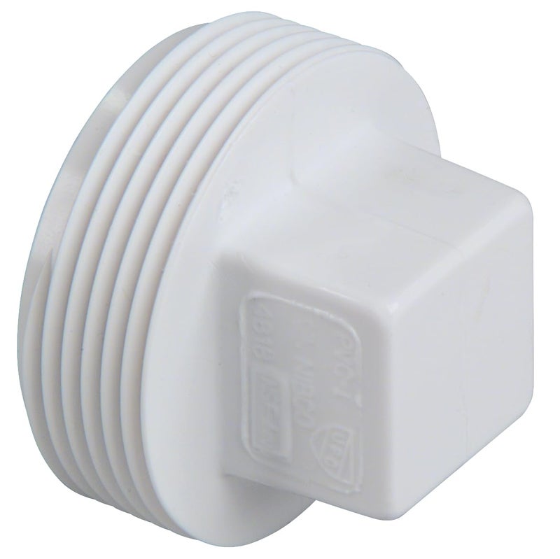 NIBCO Fig No C4818, 2 in. PVC DWV Plug Male Iron Pipe Thread (MIPT)