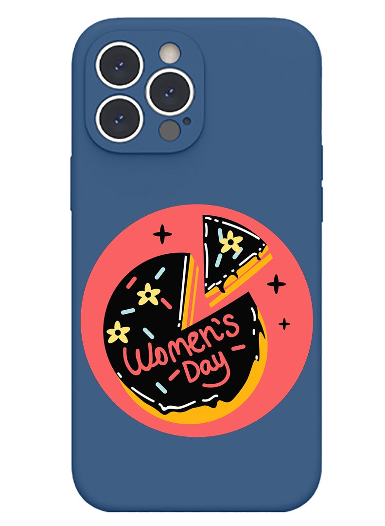 Theodor Protective Slim Fit Case Liquid Silicone Cover with Full Body Protection Anti-Scratch Shockproof Case For iPhone 13 Pro Max Blue  - Work like a Captain copy - Image 1