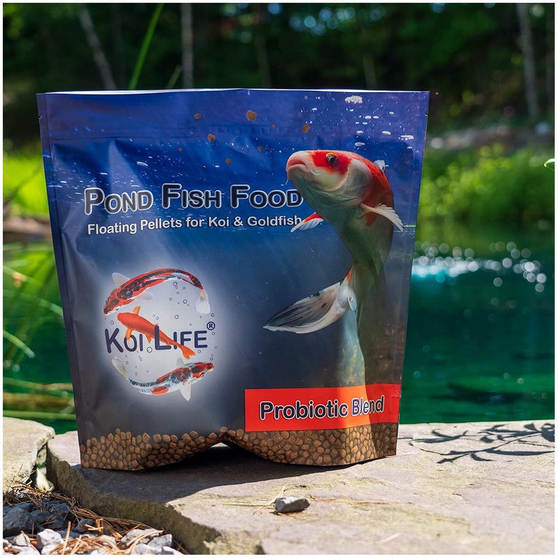 Pond Fish Food Probiotic Blend | 3.5 lb Floating Pellets for Koi & Goldfish | Premium Food in a Resealable Foil Pouch for Freshness - Image 2