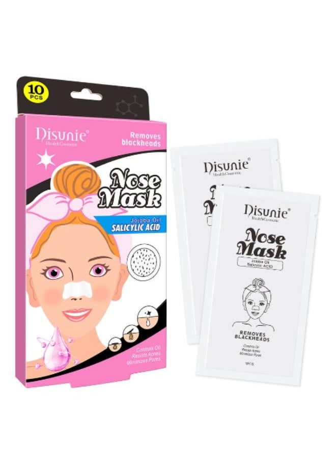 Disunie - Nose Mask With Jojoba Oil And Salicylic Acid 10pcs Multi-colour - Image 1