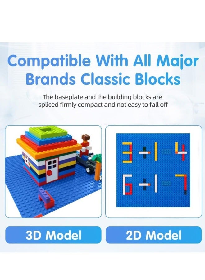 Classic Baseplates, 4 Pack Square 32x32 Stud Building Base, 10"×10" Large Building Board Base Plates, 100% Compatible with All Major Brands, Build and Display Board Set - Image 4