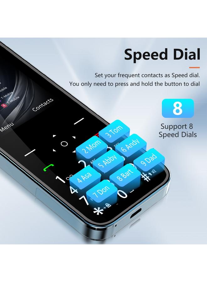 Green Tiger SERVO X4 Mini Mobile Phone English Key 2.4 inch MTK6261D 21 Keys Support Bluetooth FM Magic Sound Auto Call Record Torch Blacklist GSM Quad SIM Black - Image 5