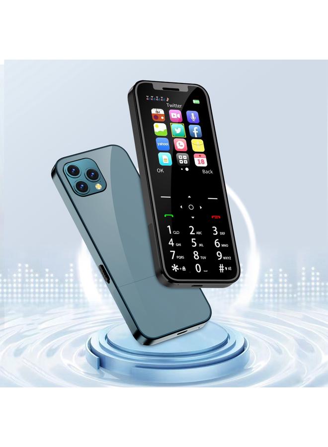 Green Tiger SERVO X4 Mini Mobile Phone English Key 2.4 inch MTK6261D 21 Keys Support Bluetooth FM Magic Sound Auto Call Record Torch Blacklist GSM Quad SIM Black - Image 2