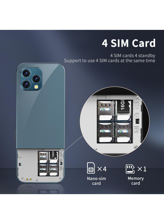 Green Tiger SERVO X4 Mini Mobile Phone English Key 2.4 inch MTK6261D 21 Keys Support Bluetooth FM Magic Sound Auto Call Record Torch Blacklist GSM Quad SIM Black - Image 3