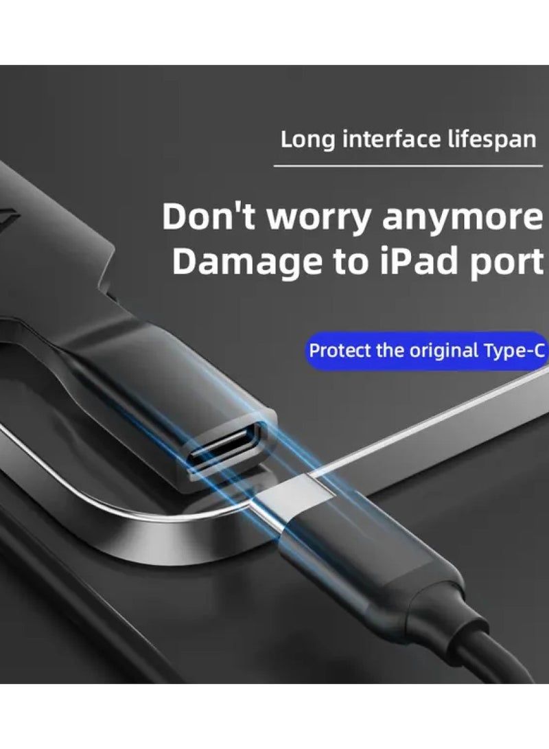 piva BIVA PW-02 Short Type-C Adapter Max PD60W Fast Charging Type-C 10Gbps FPC Tail Port Protector for Tablet - Image 4