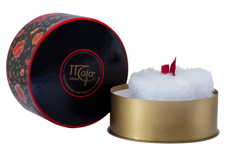 Maja Talcum Powder, Keeps Skin Dry and Fresh, White, 5.3 Oz, Box & Maja Extreme Moisture Body Lotion, Perfumed for Extra Dry Skin, with Almond Oil and Vitamin E, 2-Pack of 13.5 FL Oz each, 2 Bottles - Image 3