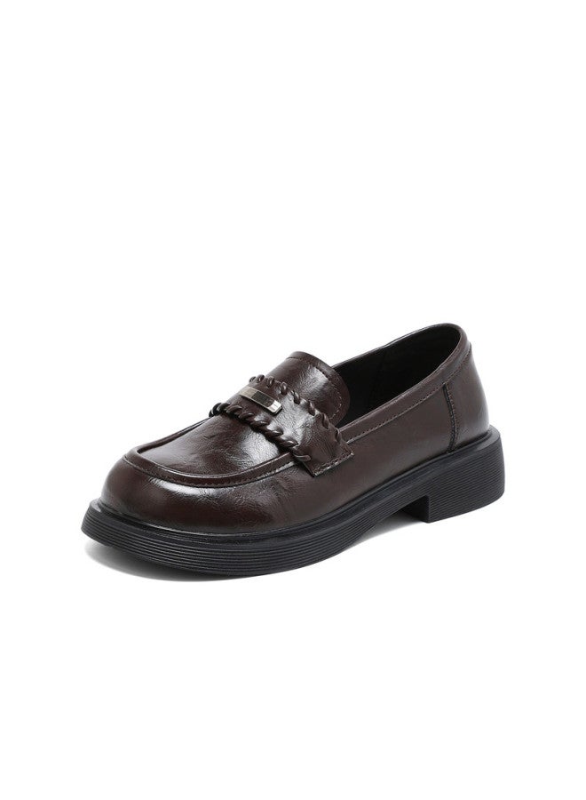 15MINS British Style Women's Little Leather Shoes Spring 2026 New French Loafers Single Shoes - Image 3