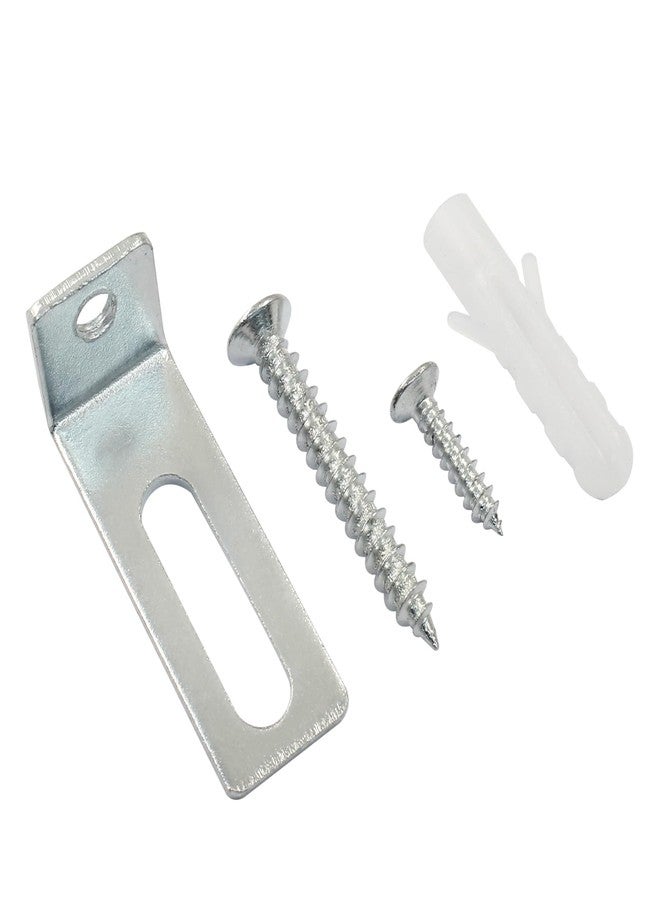 Bivethoi 20 Set Whiteboard Brackets Whiteboard Installation Hardware Kit Mounting Wall Hanging Brackets Include Hanger Supports, Screws, Expansion Tube for Hanging School Office Supplies,1.26x0.47in - Image 4