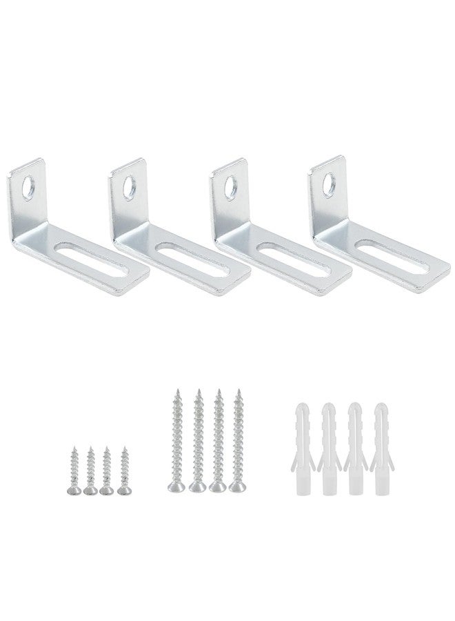 Bivethoi 20 Set Whiteboard Brackets Whiteboard Installation Hardware Kit Mounting Wall Hanging Brackets Include Hanger Supports, Screws, Expansion Tube for Hanging School Office Supplies,1.26x0.47in - Image 2