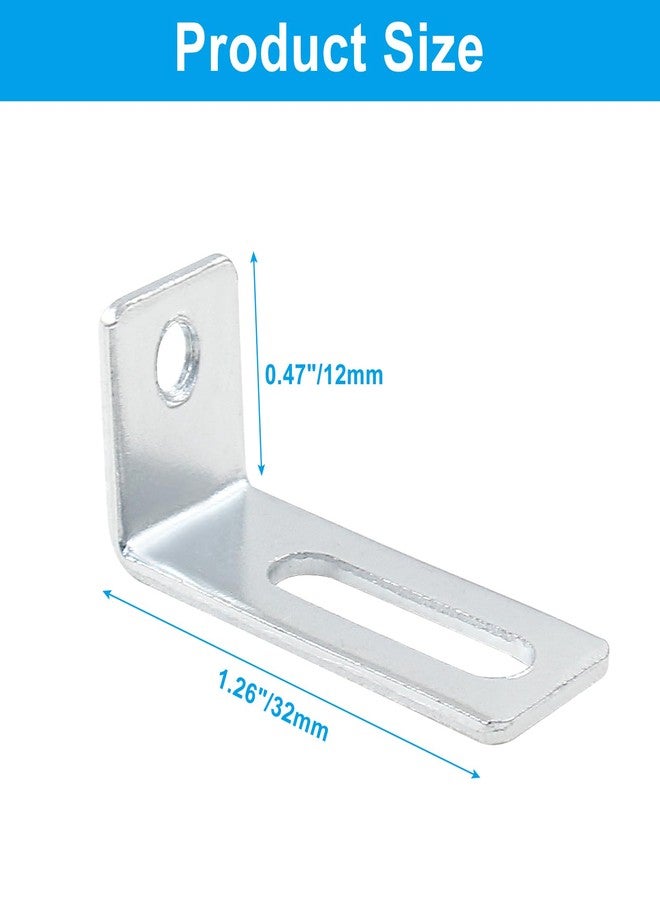 Bivethoi 20 Set Whiteboard Brackets Whiteboard Installation Hardware Kit Mounting Wall Hanging Brackets Include Hanger Supports, Screws, Expansion Tube for Hanging School Office Supplies,1.26x0.47in - Image 3