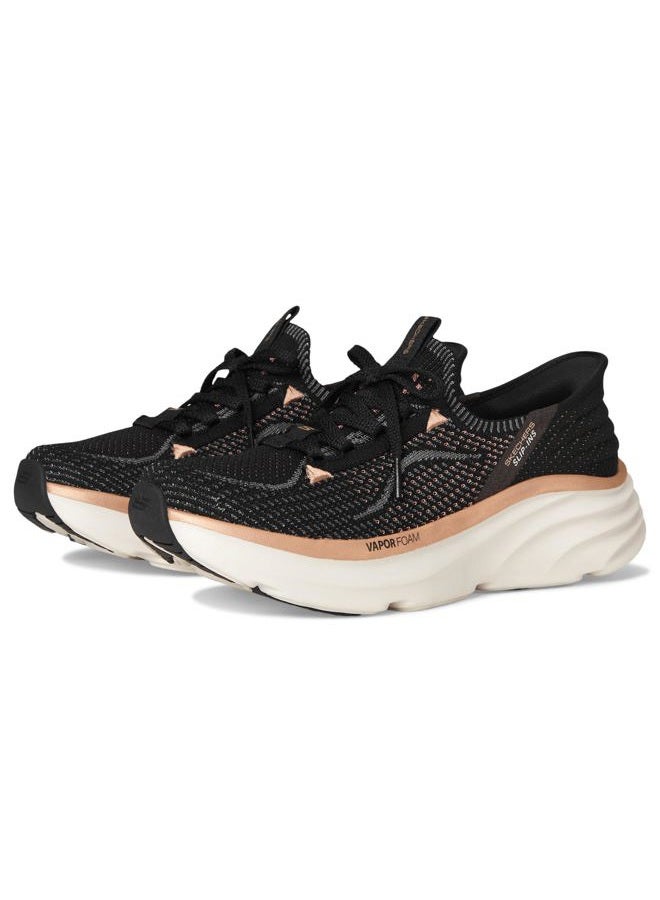 SKECHERS أحذية سكيشرز دي لوكس فابور للنساء باللون الأسود والوردي، 38.5 - Image 1