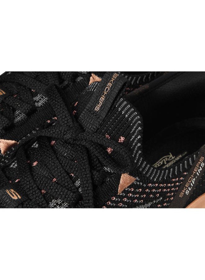 SKECHERS أحذية سكيشرز دي لوكس فابور للنساء باللون الأسود والوردي، 38.5 - Image 2
