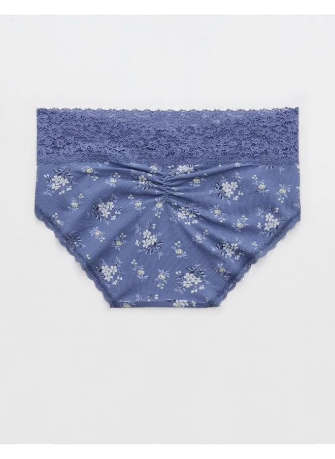Aerie Superchill Vintage Lace Cotton Boybrief Underwear
