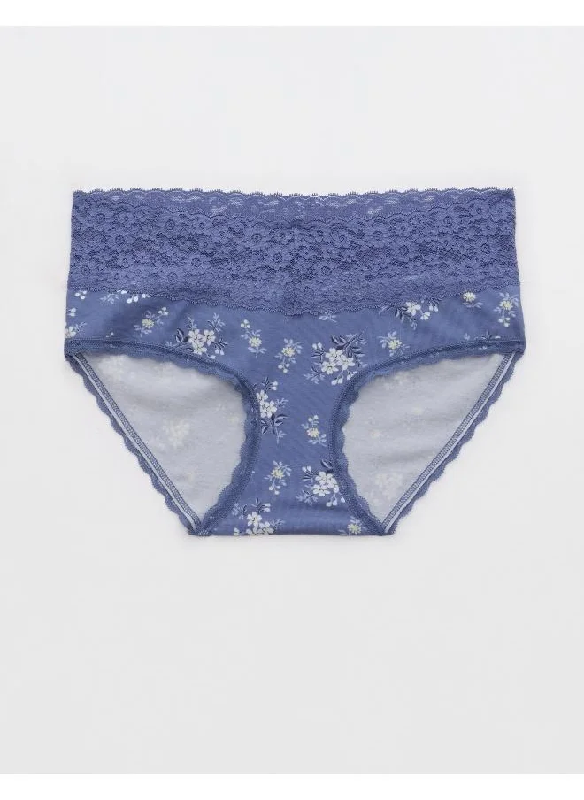 Aerie Superchill Vintage Lace Cotton Boybrief Underwear