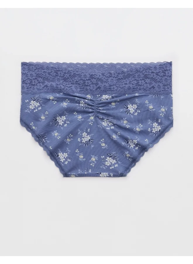 Aerie Superchill Vintage Lace Cotton Boybrief Underwear