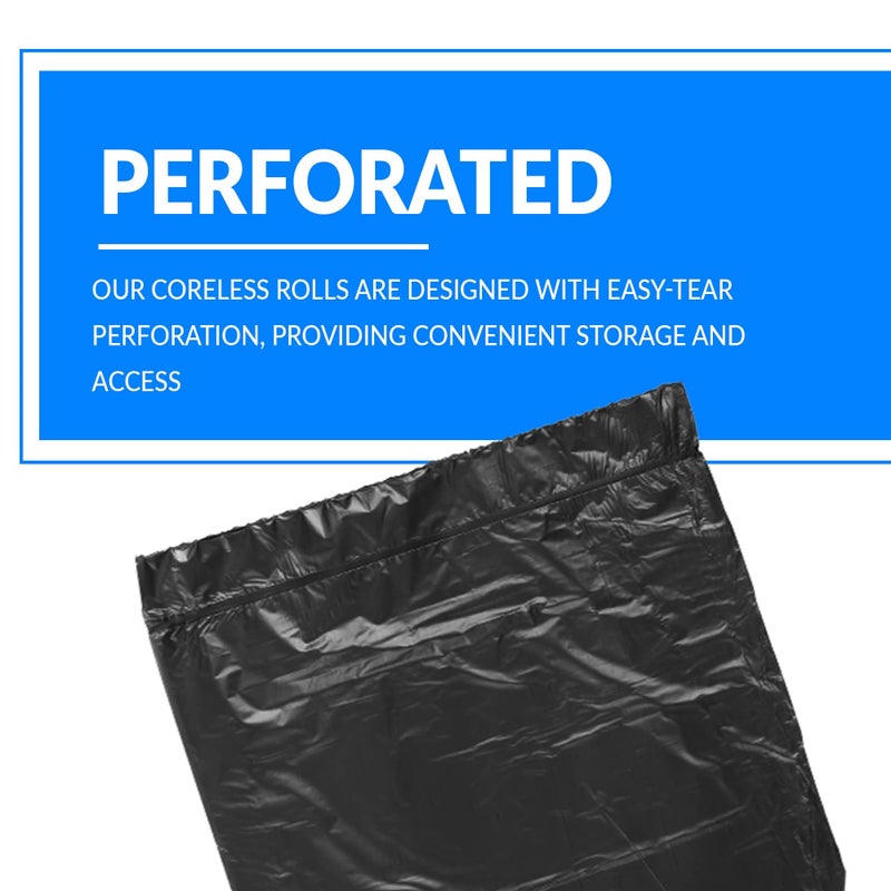 Reli. 55-60 Gallon Trash Bags Heavy Duty | 50 Bags | 50-60 Gallon | Large Black Garbage | Made in USA - Image 4