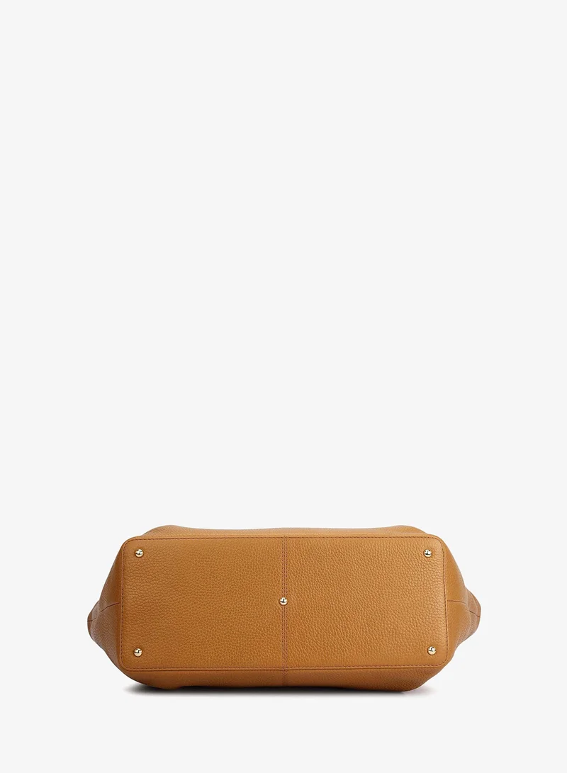 Da Milano Caramel Willow Top Handle Bag (L) for Women | Best Price UAE