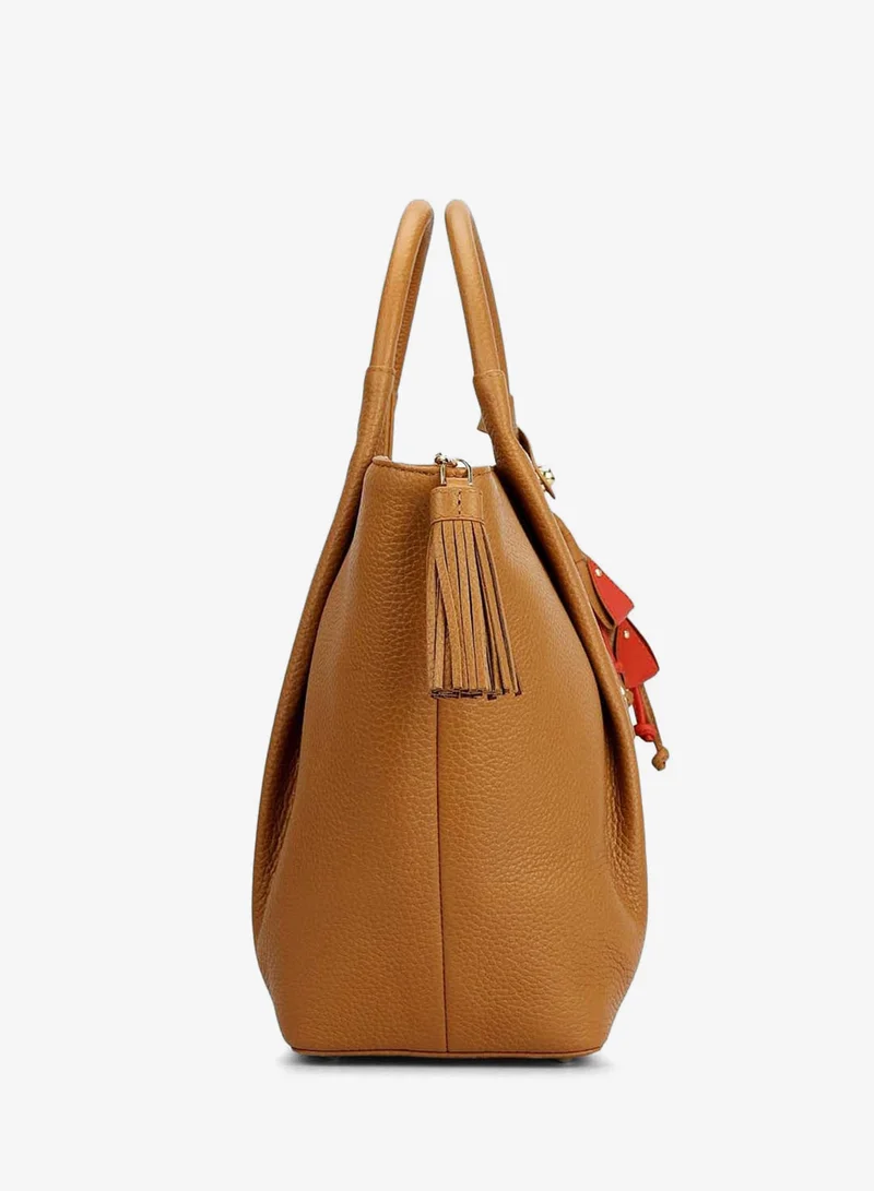 Da Milano Caramel Willow Top Handle Bag (L) for Women | Best Price UAE