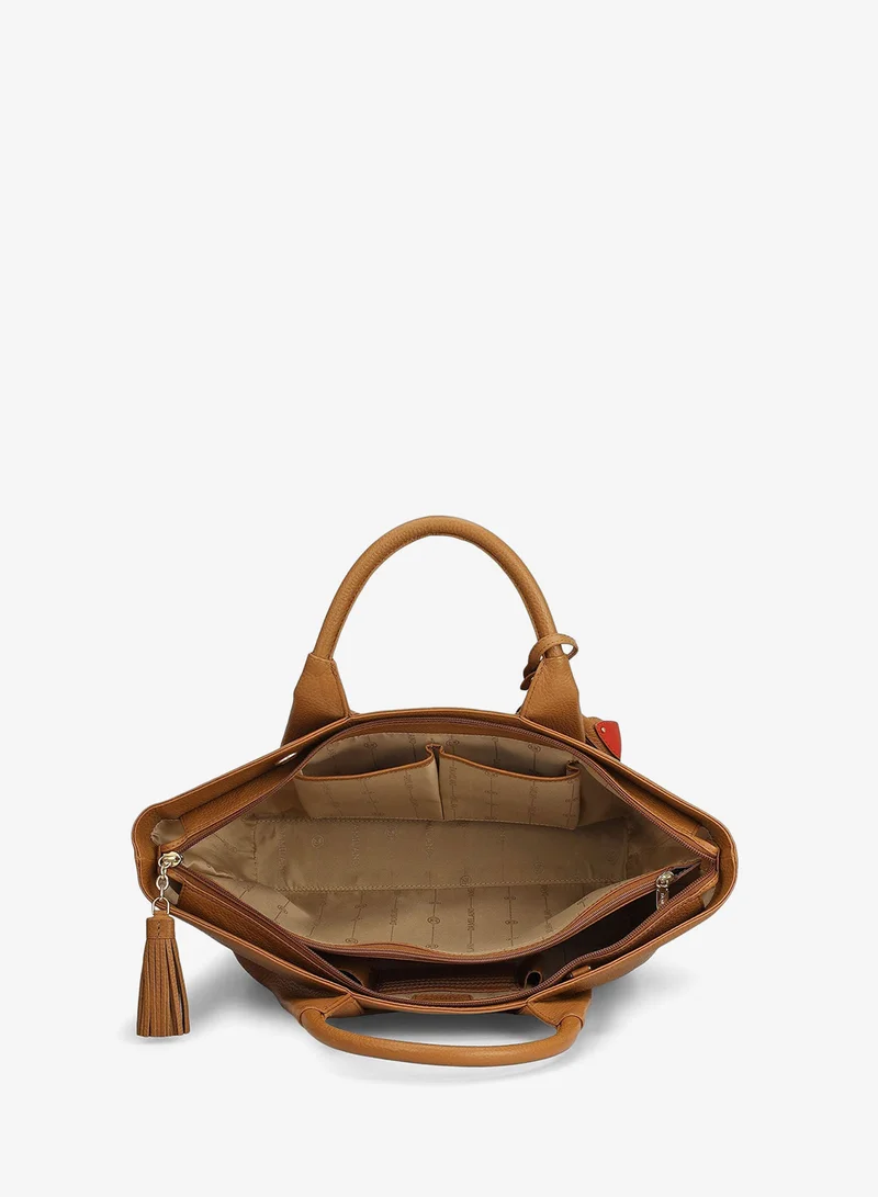 Da Milano Caramel Willow Top Handle Bag (L) for Women | Best Price UAE