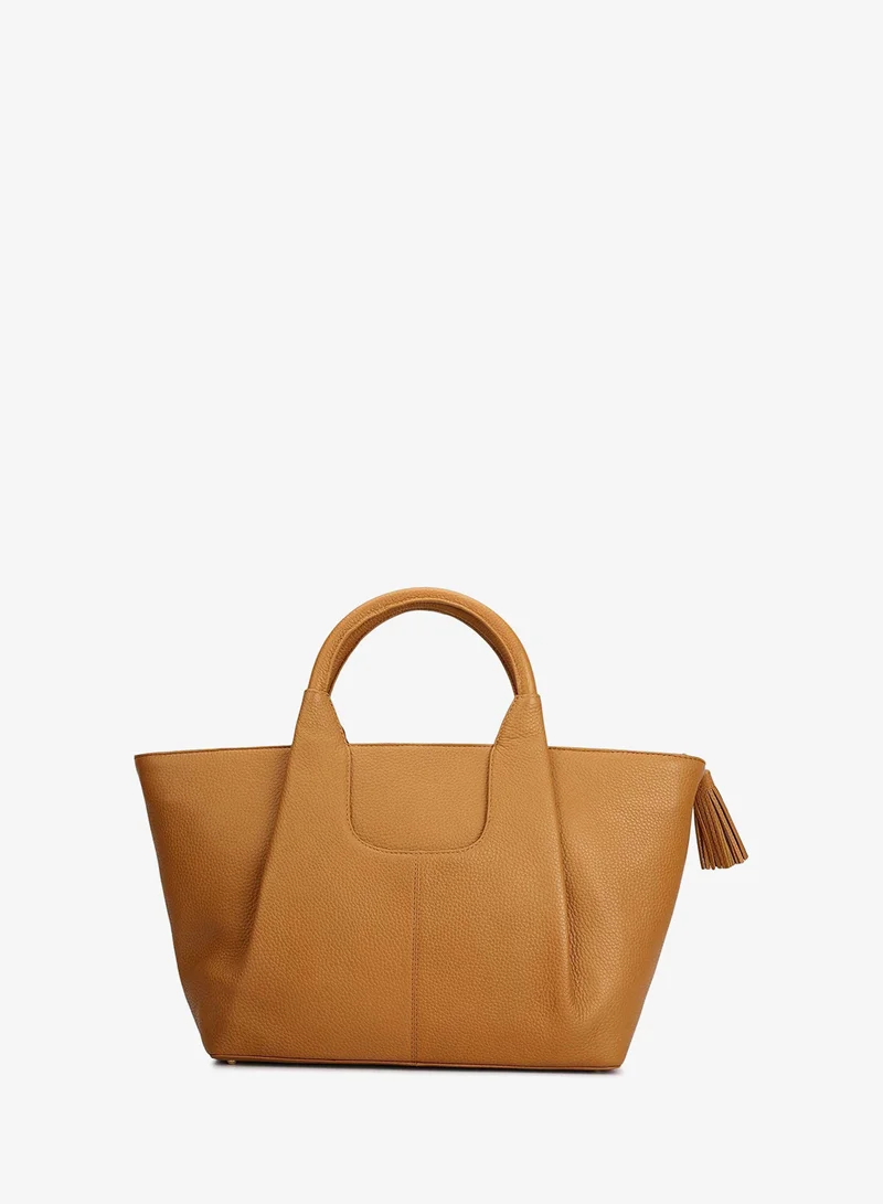 Da Milano Caramel Willow Top Handle Bag (L) for Women | Best Price UAE