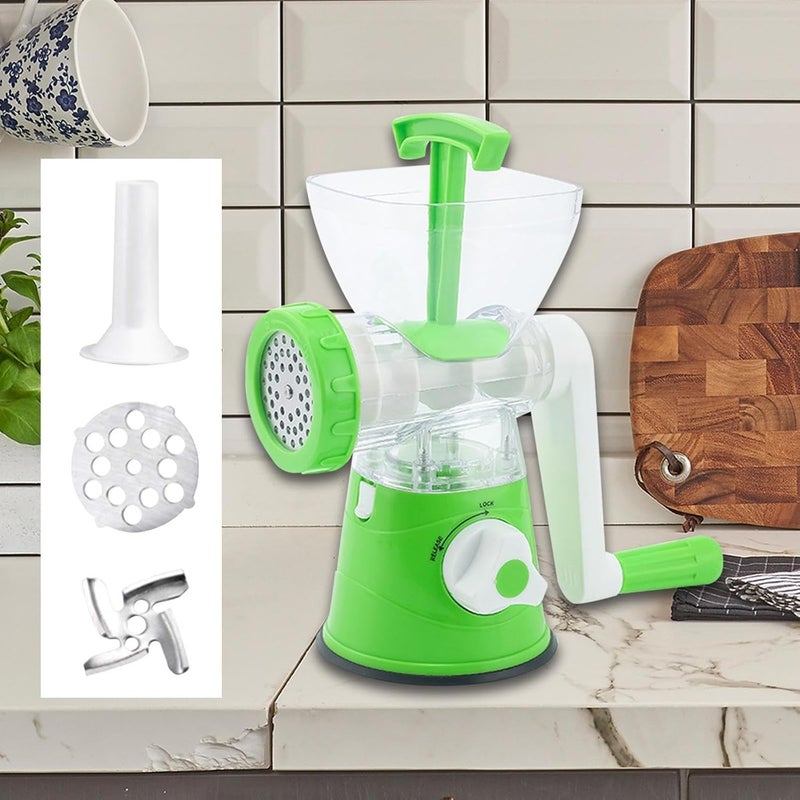 Kruvis Kruvis Manual Meat Mixer Plastic MultiUse Meat Mixer Food Chopper HandPowered Meat Grinder for Ground Beef Burger Patties Chili Sausages and More  - Image 1