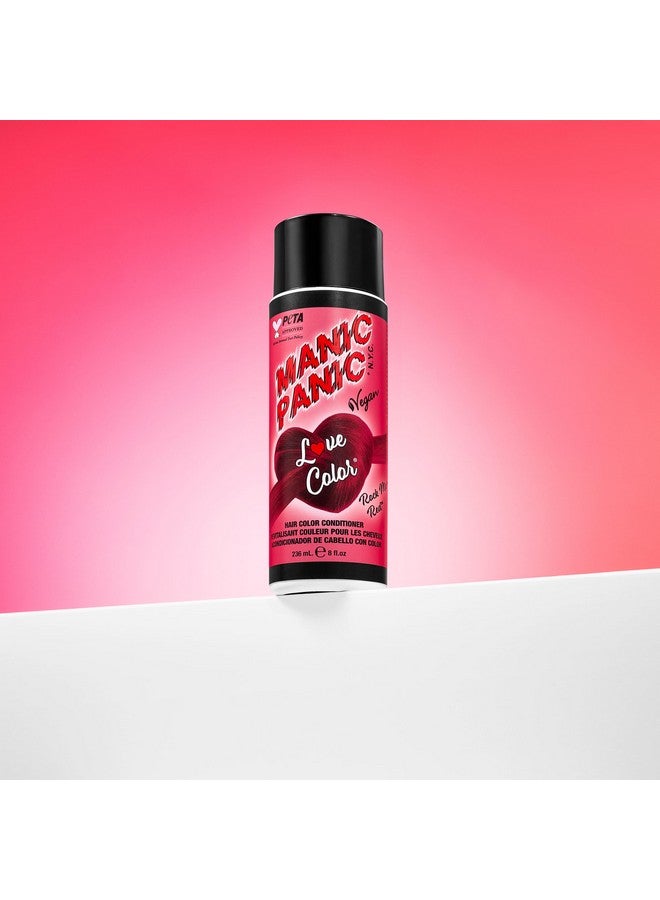 MANIC PANIC Love Colors Rock Me Red - Color Depositing Conditioner for Vibrant, Deep Blood Red Hair - Hydration, Vegan, Ammonia and Gluten-Free (8oz) - Image 5