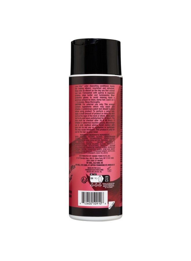 MANIC PANIC Love Colors Rock Me Red - Color Depositing Conditioner for Vibrant, Deep Blood Red Hair - Hydration, Vegan, Ammonia and Gluten-Free (8oz) - Image 2