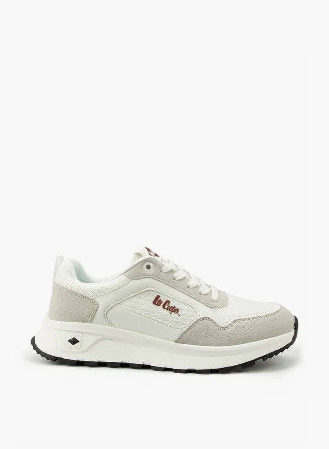 Lee Cooper Men's Panelled Lace-Up Sneakers