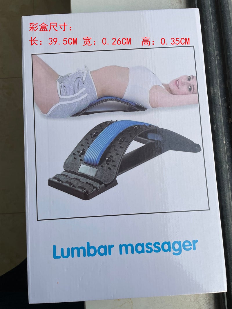 Lumbar Reliever, Waist Stretching Massager, Yoga Auxiliary Tool, Cervical Spine Back Support, Open Back Stretching, Top And Waist Artifact - Image 1