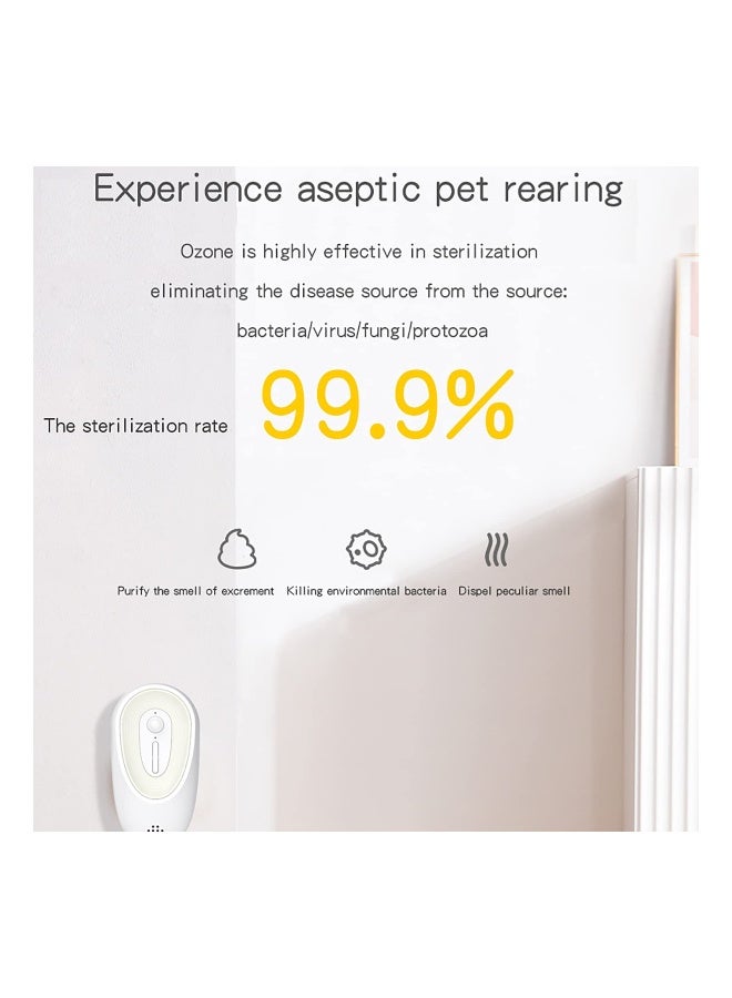 Cat Litter Deodorizer, Auto On/Off, Freshener Pet Litter Boxes Odor Remover, Toilet Air Purifier Genie, with Aromatherapy Compartment Smart Sensor System, Rechargeable Smell Eliminator Machine - Image 3
