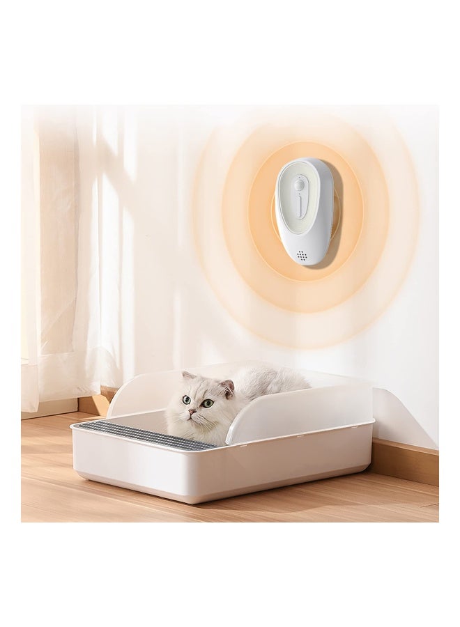 Cat Litter Deodorizer, Auto On/Off, Freshener Pet Litter Boxes Odor Remover, Toilet Air Purifier Genie, with Aromatherapy Compartment Smart Sensor System, Rechargeable Smell Eliminator Machine - Image 5