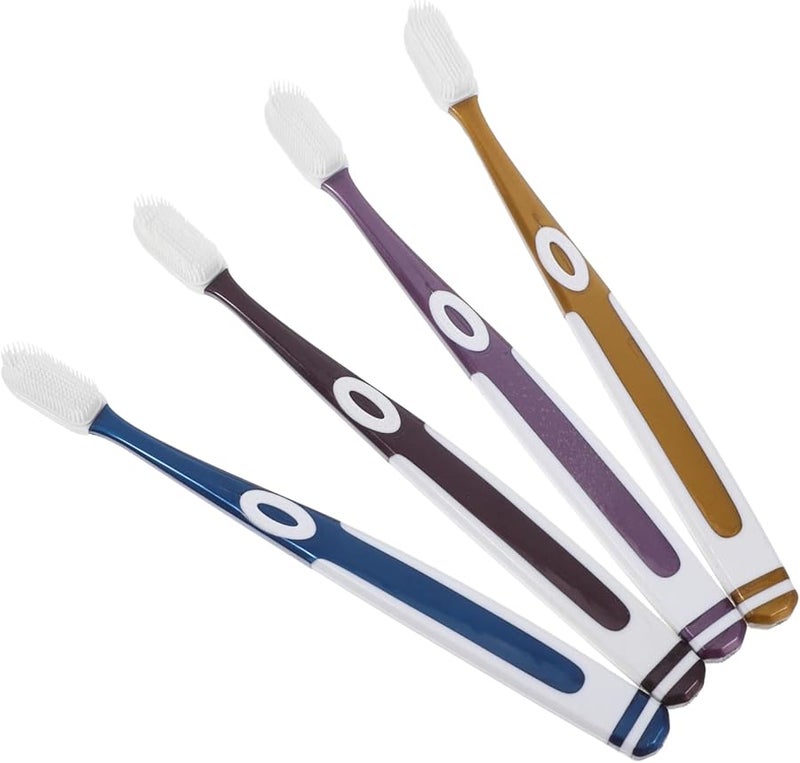 Nano Soft Silicone Toothbrush Heads 4 Pack Flexible Bristles For Sensitive Gums - Image 2