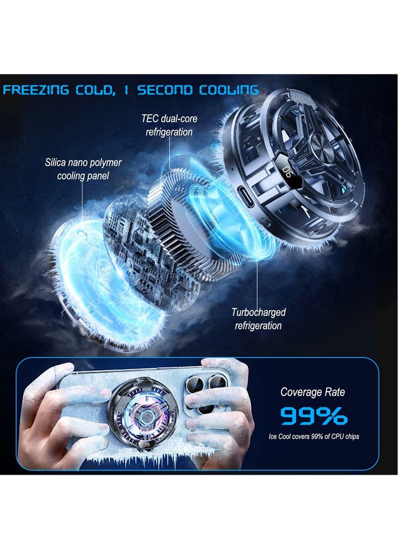 Necomi Mobile Phone Cooler For Gaming Flow Cooler Semiconductor Cooling For Android Ipad Iphone  - Image 2