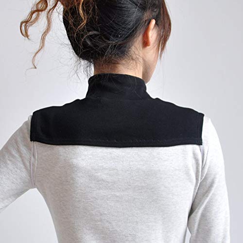 YIja 3PC Solid Color Womens Half Top Mock Blouse Neck Dickey False Fake Turtleneck Neck Warmer(Black+White+Red) - Image 4